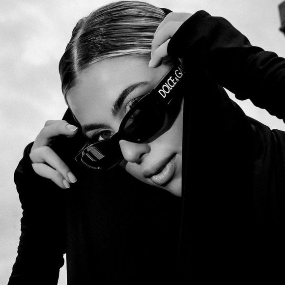 D&G DG6186 501/87 Sunglasses Black Dark Grey Cat Eye Women - Picture 1 of 12